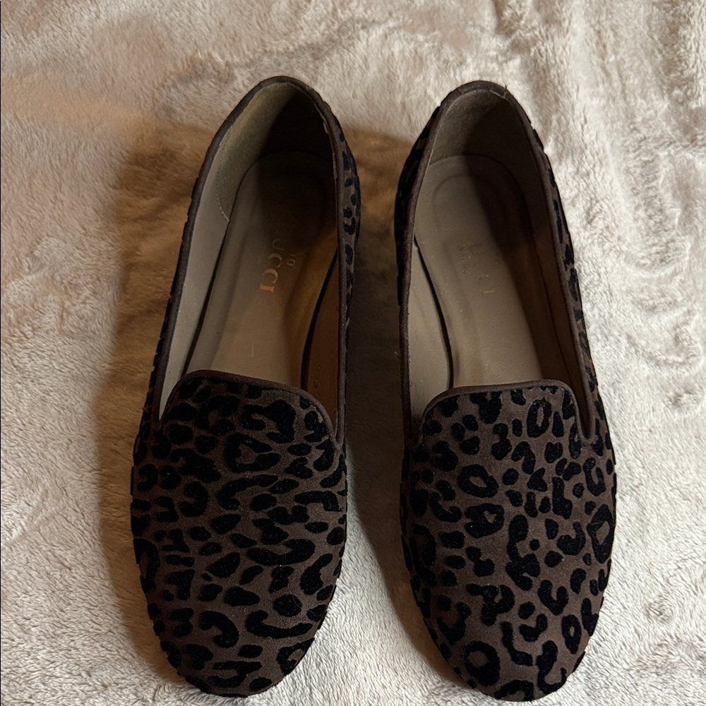 Sesto Meucci Brown Leopard Flats